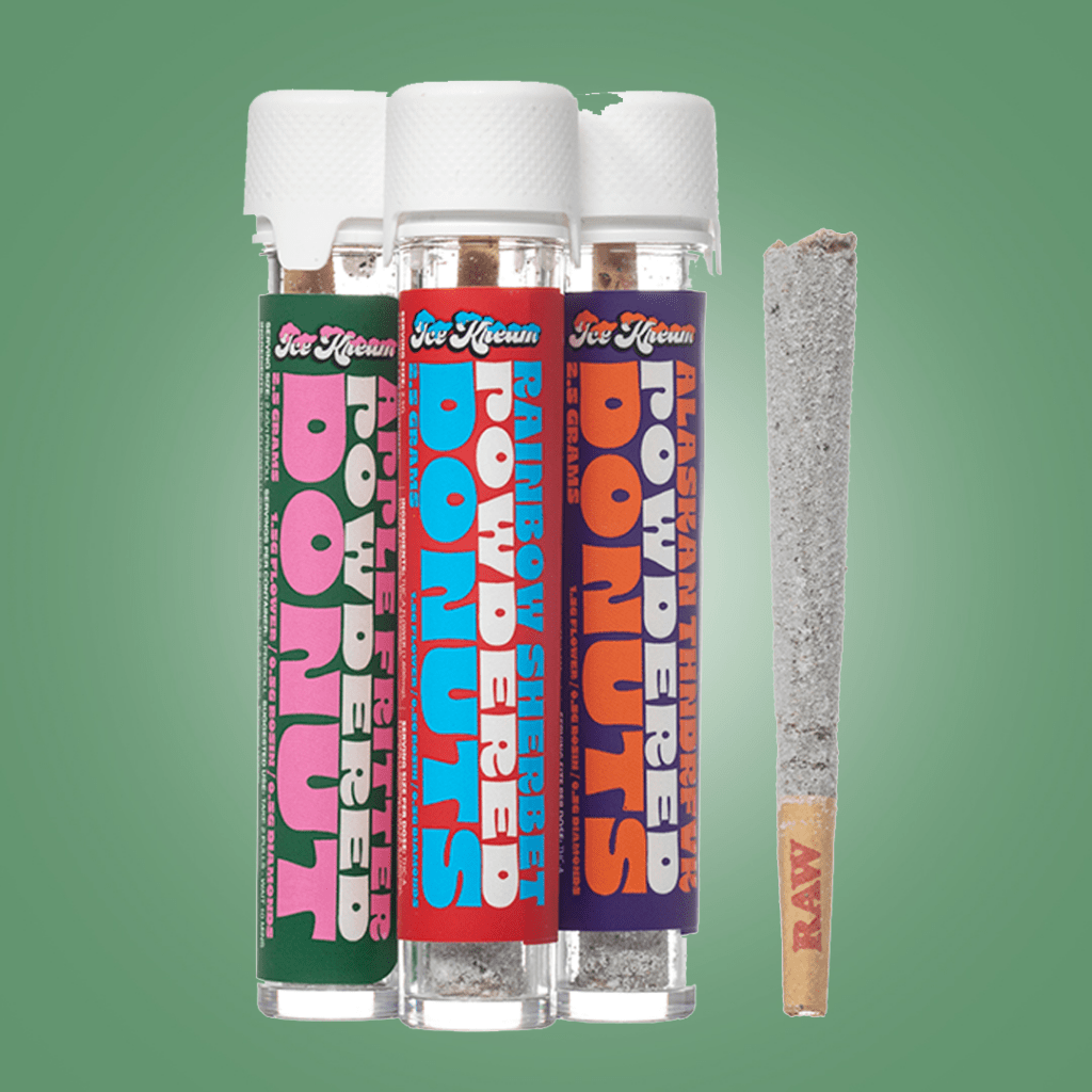 Ice Kream Powdered Donut THCA Preroll Single - THCA - The Green House Houston