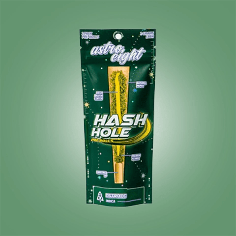 Astro Eight Hash Holes Preroll 2ct - THCA - The Green House Houston