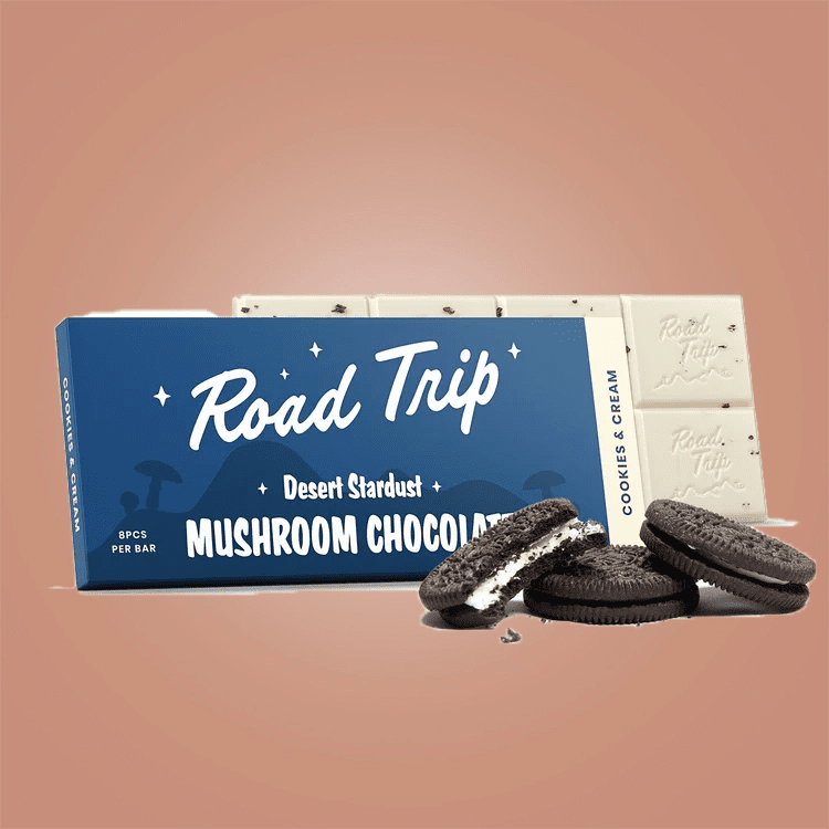 Road Trip Desert Stardust Mushroom Chocolate Bar - THCA - The Green House Houston