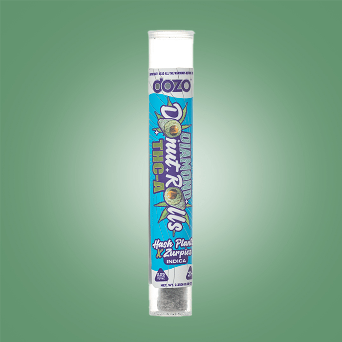 Dozo Diamond Donut Roll Single Preroll - THCA - The Green House Houston