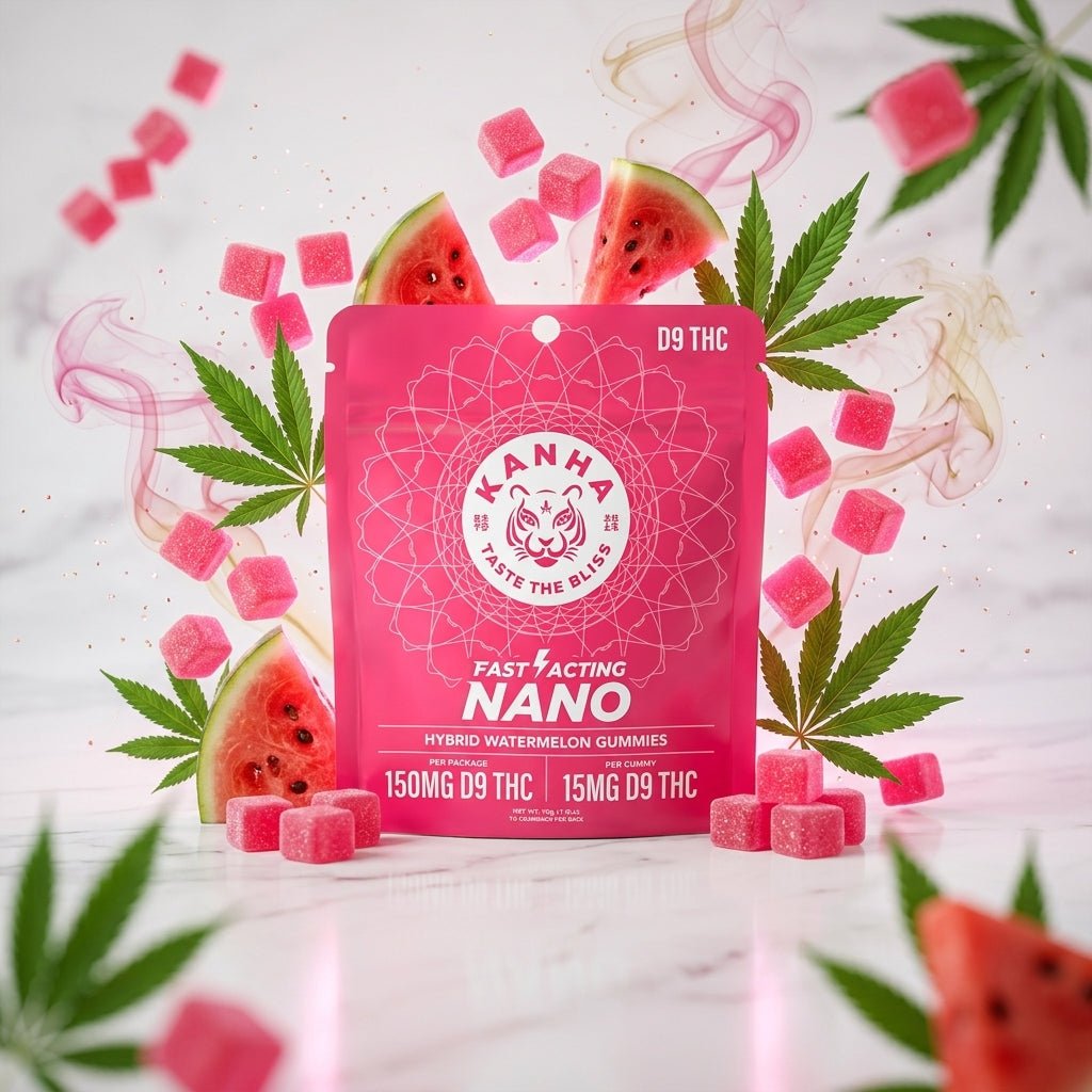 Kanha Fast Acting Nano Gummies 10ct - THCA - The Green House Houston