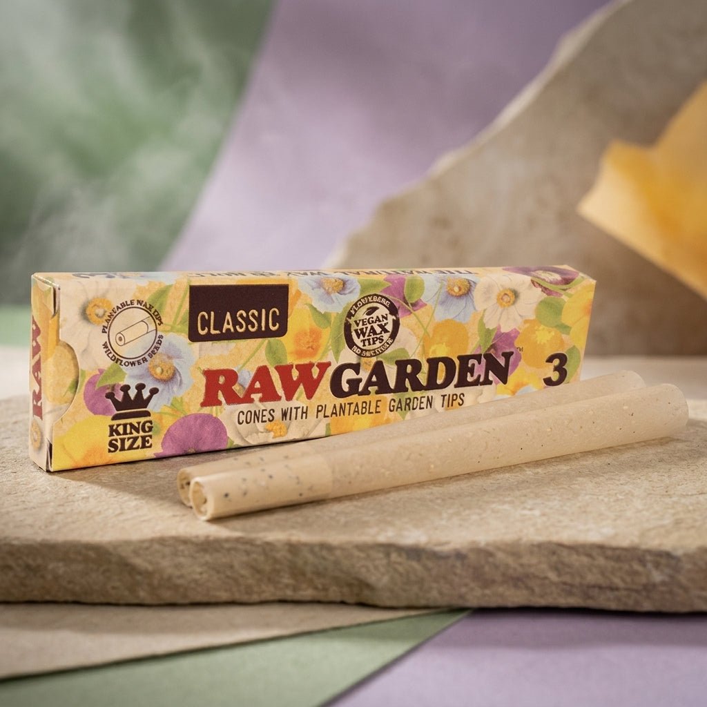 RAW Classic King Size Garden Cones - THCA - The Green House Houston