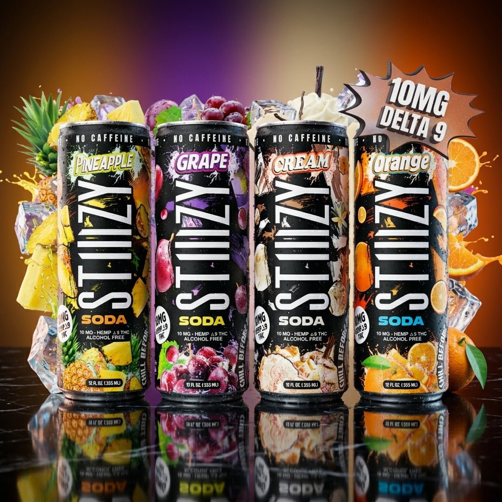 Stiiizy No Caffeine THC Soda - THCA - The Green House Houston
