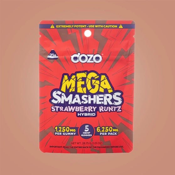 Dozo Mega Smashers Gummies 5ct - THCA - The Green House Houston
