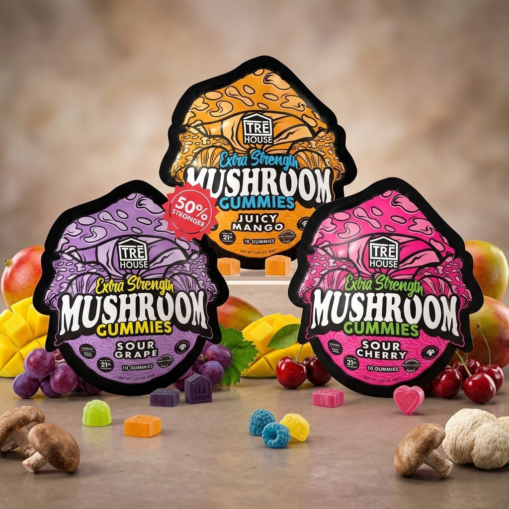Tre House Extra Strength Mushroom Gummies 10ct - THCA - The Green House Houston