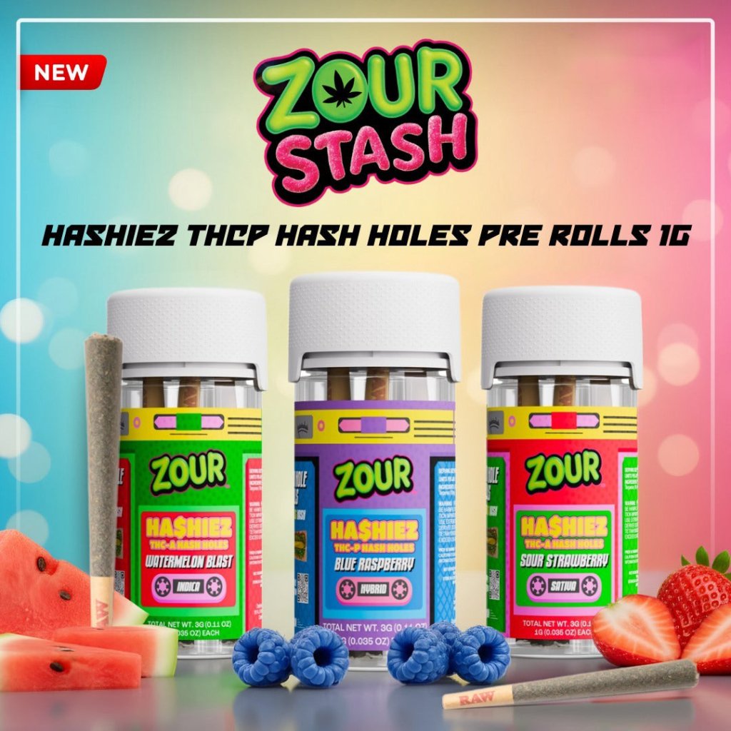 Zour Stash THCA Ha$hiez 1G Prerolls 3ct - THCA - The Green House Houston