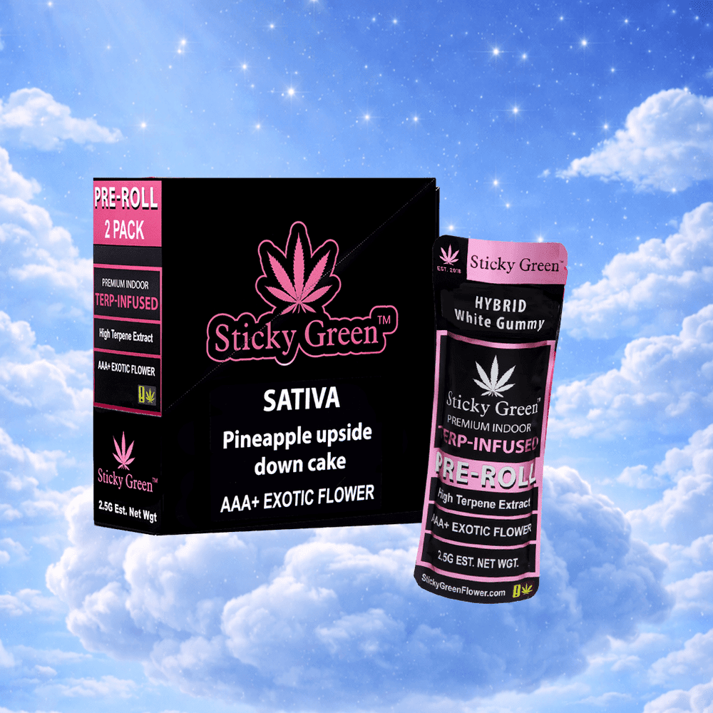 Sticky Green Terp Infused Preroll 2ct - THCA - The Green House Houston