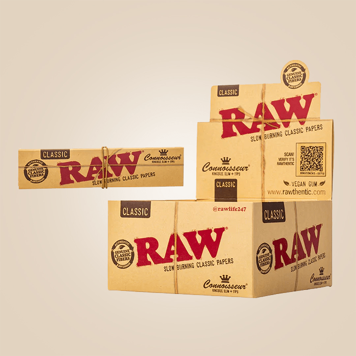 RAW Classic Connoisseur Rolling Papers - THCA - The Green House Houston