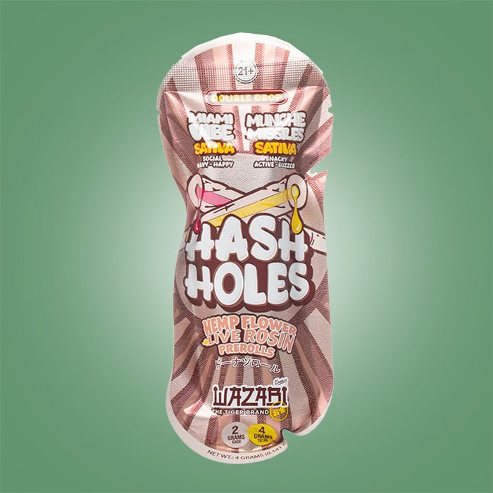 Wazabi Exotics THCP Hash Holes Prerolls 4G - THCA - The Green House Houston